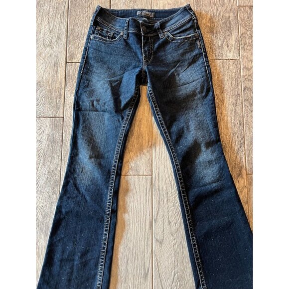 Silver Jeans‎ Suki Surplus Back flap denim jeans size 27 x 32 Womens 27x32 Boot - Picture 1 of 12